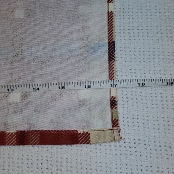 Holiday Ornament "PEACE" Soft Red/Cream/Green Decorative 17"x26" Cotton Towels - Picture 4 of 7